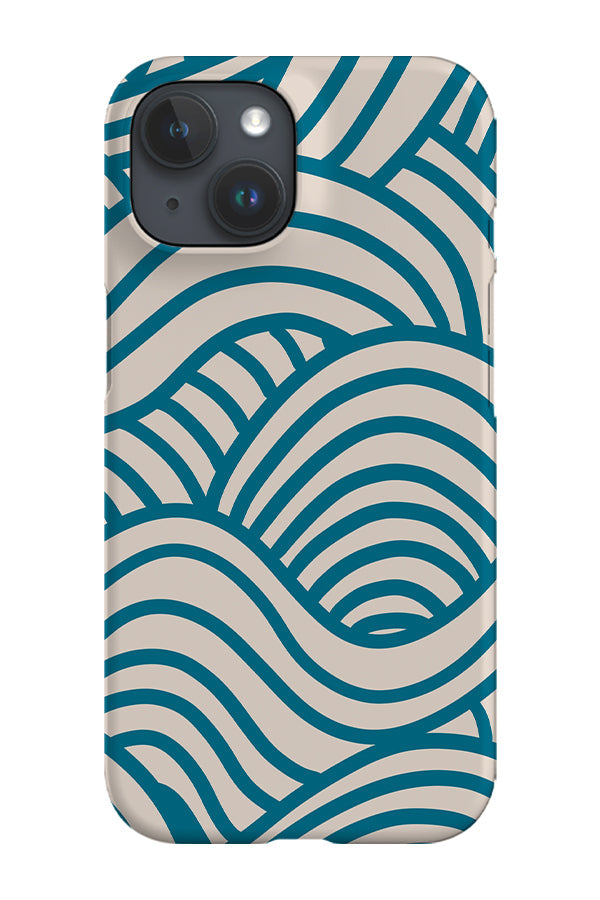 RoyalCovers.uk - Two Tone Swirls Phone Case (Beige Blue)