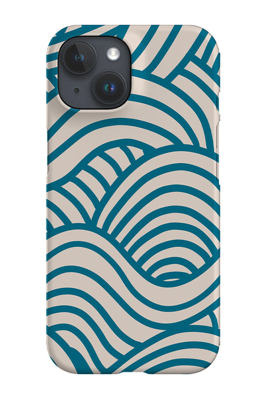 RoyalCovers.uk - Two Tone Swirls Phone Case (Beige Blue)
