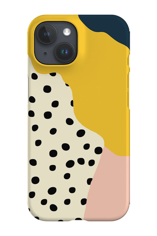 RoyalCovers.uk - Wavy Shapes & Small Dots Phone Case (Yellow)