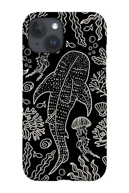 RoyalCovers.uk - Whale Shark Coral Reef Phone Case (Black)