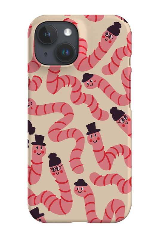 RoyalCovers.uk - Worms with Hats Phone Case (Cream)