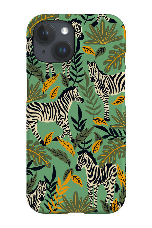 RoyalCovers.uk - Zebra Jungle Phone Case (Green)