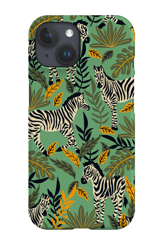 RoyalCovers.uk - Zebra Jungle Phone Case (Green)