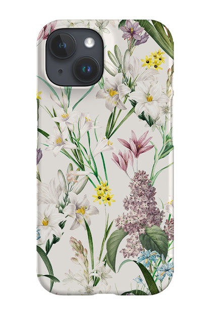 RoyalCovers.uk - Beautiful Lilac and Lilies By Uta Naumann Phone Case (White)