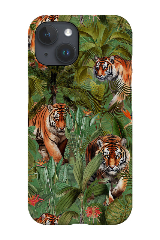 RoyalCovers.uk - Tropical Tiger Jungle By Uta Naumann Phone Case (Green)