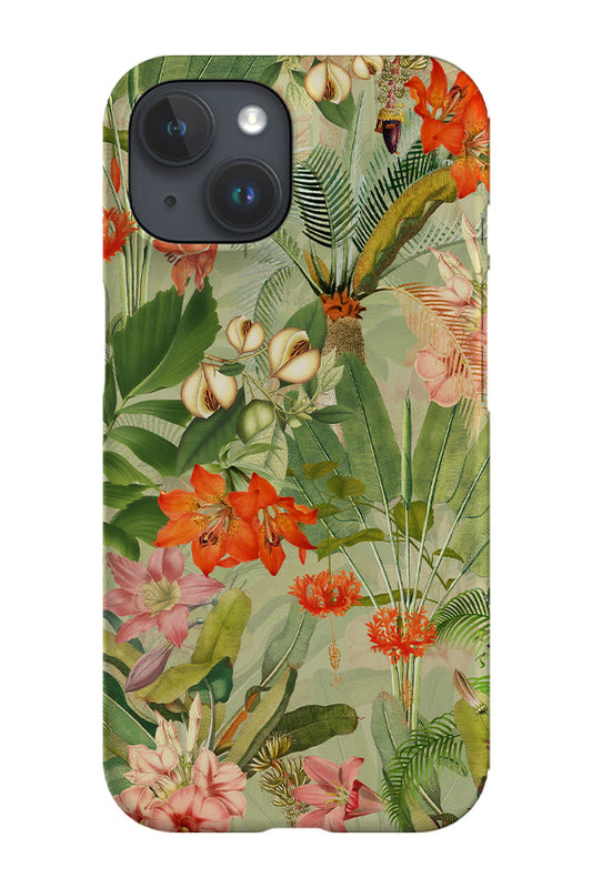RoyalCovers.uk - Exotic Hibiscus Jungle By Uta Naumann Phone Case (Green)