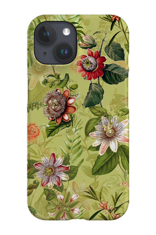 RoyalCovers.uk - Vintage Passiflora Flowers By Uta Naumann Phone Case (Green)