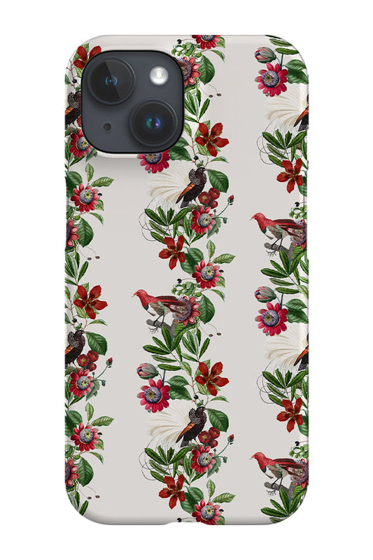 RoyalCovers.uk - Exotic Passiflora and Birds By Uta Naumann Phone Case (White)