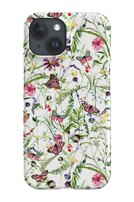 RoyalCovers.uk - Watercolour Pink Flowers and Butterflies By Uta Naumann Phone Case (White)