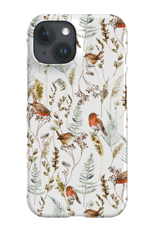 RoyalCovers.uk - Autumn Robin Birds By Uta Naumann Phone Case (White)