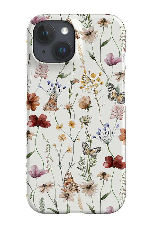 RoyalCovers.uk - Whimsical Butterflies and Wildflowers By Uta Naumann Phone Case (Beige)