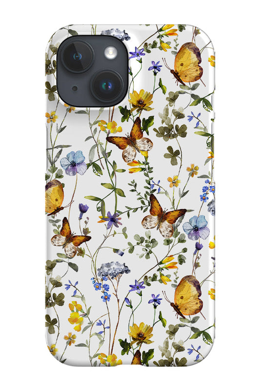 RoyalCovers.uk - Butterfly Wildflower Meadow By Uta Naumann Phone Case (Yellow)