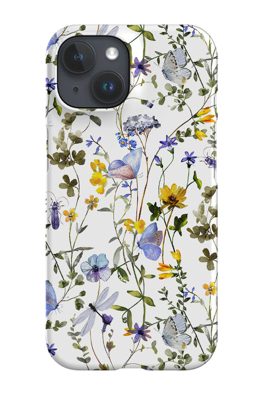RoyalCovers.uk - Vintage Lilac Wildflower Meadow By Uta Naumann Phone Case (White)