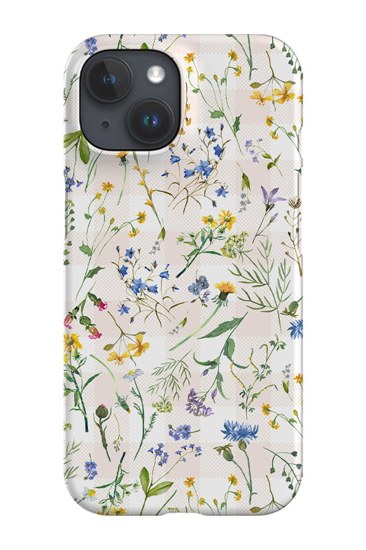 RoyalCovers.uk - Summer Plaid Wildflowers By Uta Naumann Phone Case (Pink)
