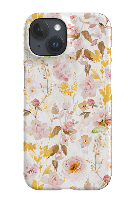 RoyalCovers.uk - Dainty Soft Pink Roses By Uta Naumann Phone Case (Pink Yellow)