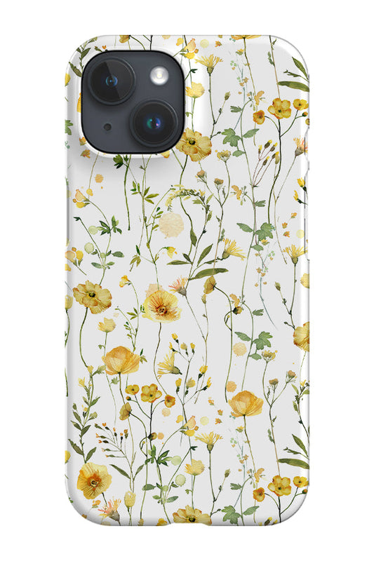 RoyalCovers.uk - Watercolour Yellow Poppies By Uta Naumann Phone Case (White)