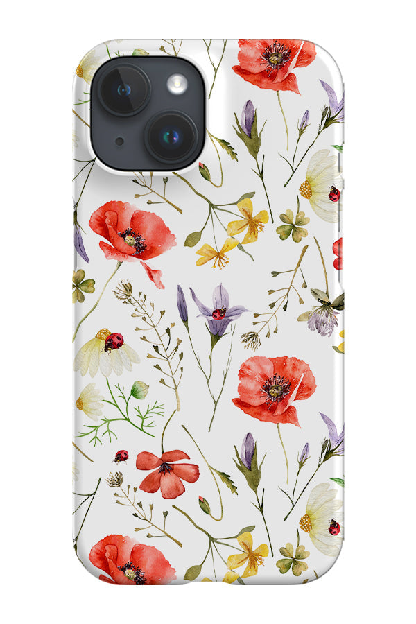 RoyalCovers.uk - Poppies and Bluebells By Uta Naumann Phone Case (White)
