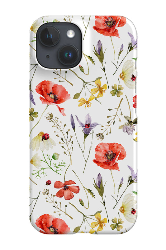 RoyalCovers.uk - Poppies and Bluebells By Uta Naumann Phone Case (White)