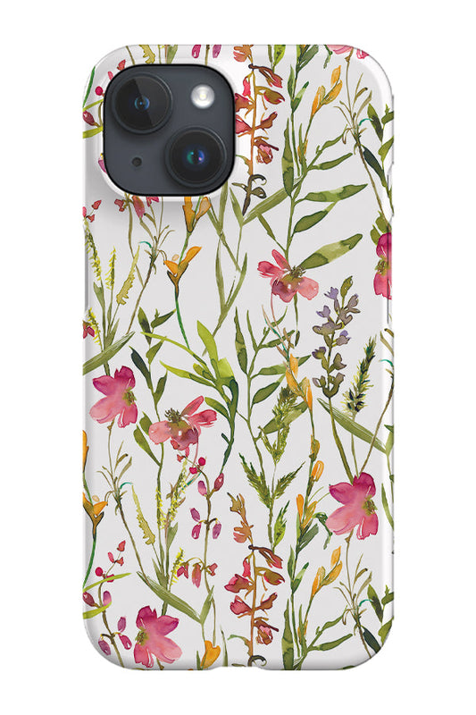RoyalCovers.uk - Watercolour Pink Lily Garden By Uta Naumann Phone Case (White)