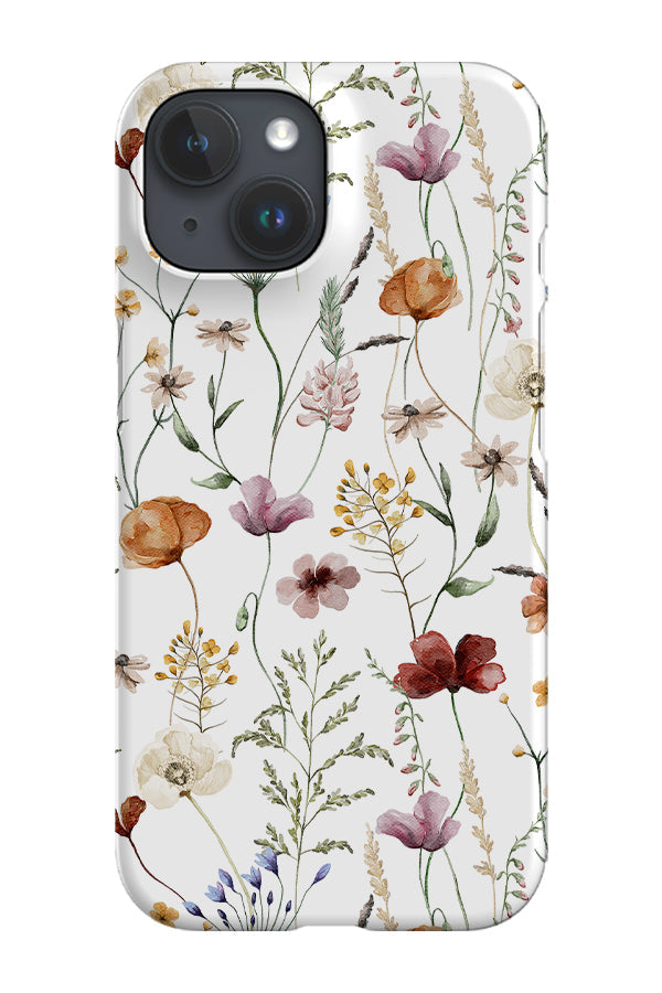 RoyalCovers.uk - Vintage Autumn Meadow Wildflowers By Uta Naumann Phone Case (White)