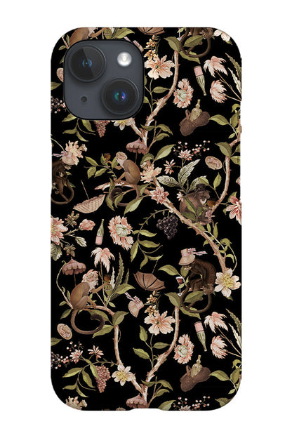 RoyalCovers.uk - Vintage Chinoiserie Monkeys By Uta Naumann Phone Case (Black)
