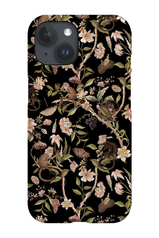 RoyalCovers.uk - Vintage Chinoiserie Monkeys By Uta Naumann Phone Case (Black)