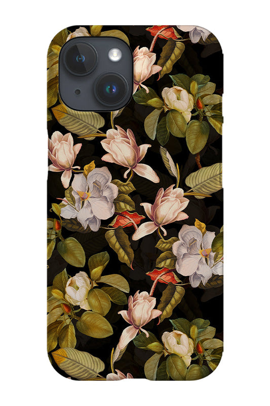 RoyalCovers.uk - Vintage Moody White Florals By Uta Naumann Phone Case (Black)