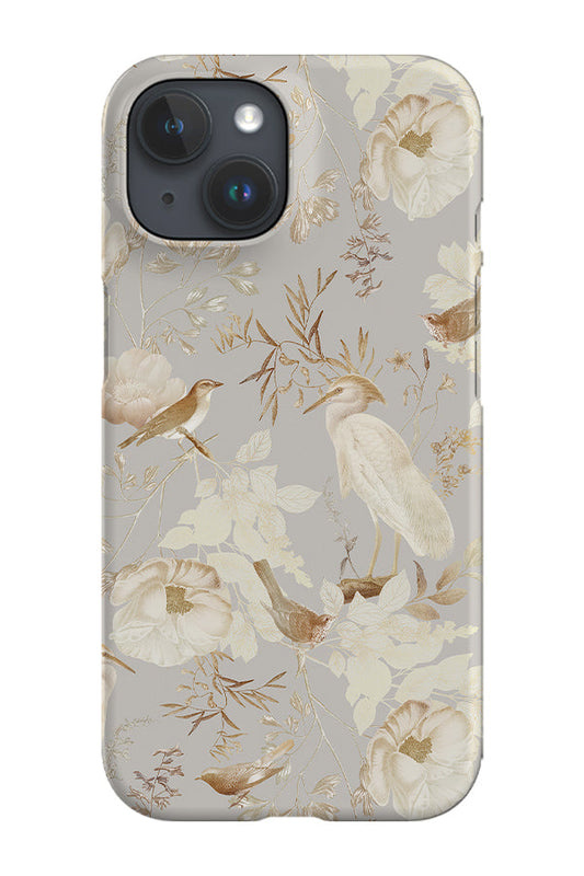 RoyalCovers.uk - Vintage Serene Birds By Uta Naumann Phone Case (Light Blue)