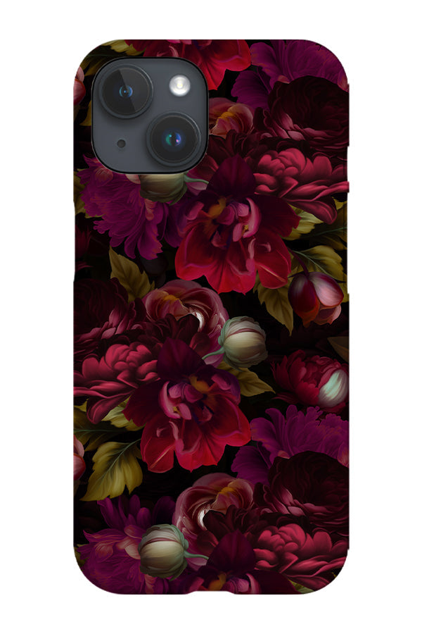RoyalCovers.uk - Vintage Romantic Burgundy Roses By Uta Naumann Phone Case (Red)