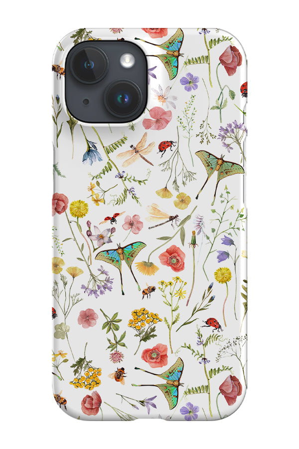 RoyalCovers.uk - Midsummer Garden Moths By Uta Naumann Phone Case (White)