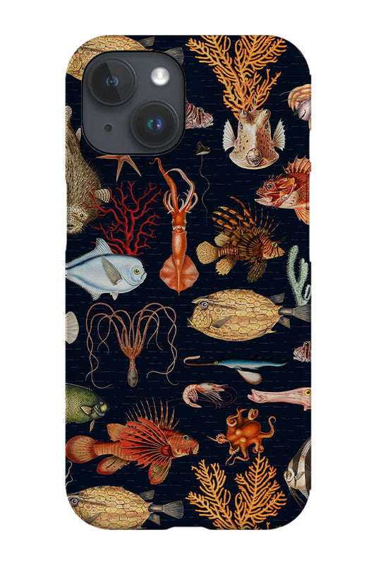 RoyalCovers.uk - Vintage Blue Ocean Creatures By Uta Naumann Phone Case (Navy)