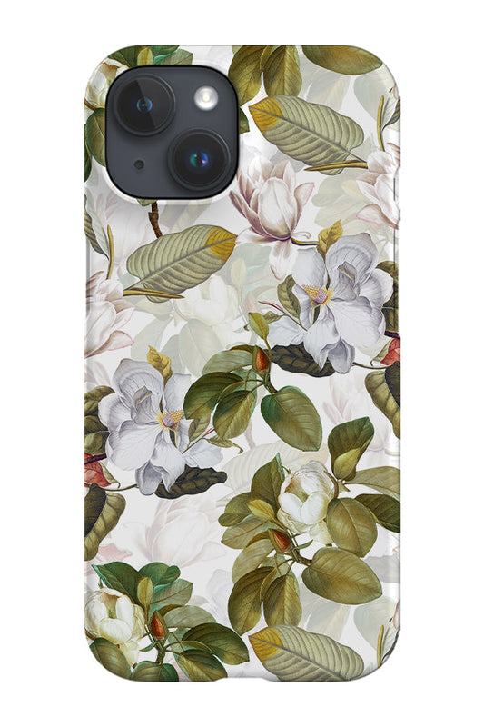 RoyalCovers.uk - Vintage White Magnolia By Uta Naumann Phone Case (White)
