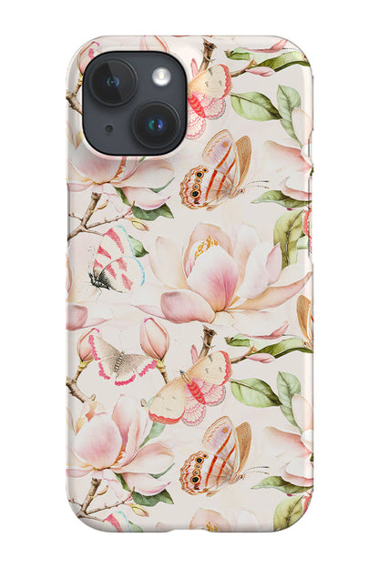 RoyalCovers.uk - Pink Magnolia Butterflies By Uta Naumann Phone Case (Pink)