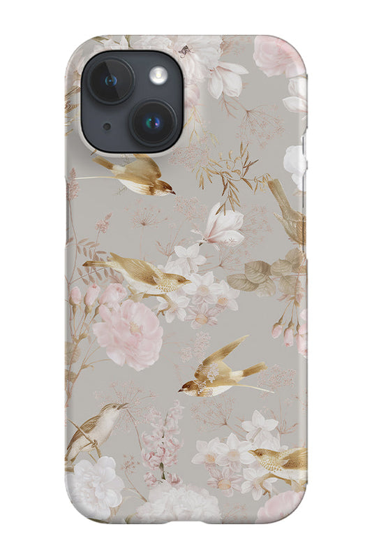 RoyalCovers.uk - Serene Camellia Flowers and Birds By Uta Naumann Phone Case (Grey)