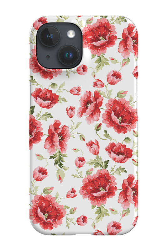 RoyalCovers.uk - Romantic Red Poppies and Roses By Uta Naumann Phone Case (Red)