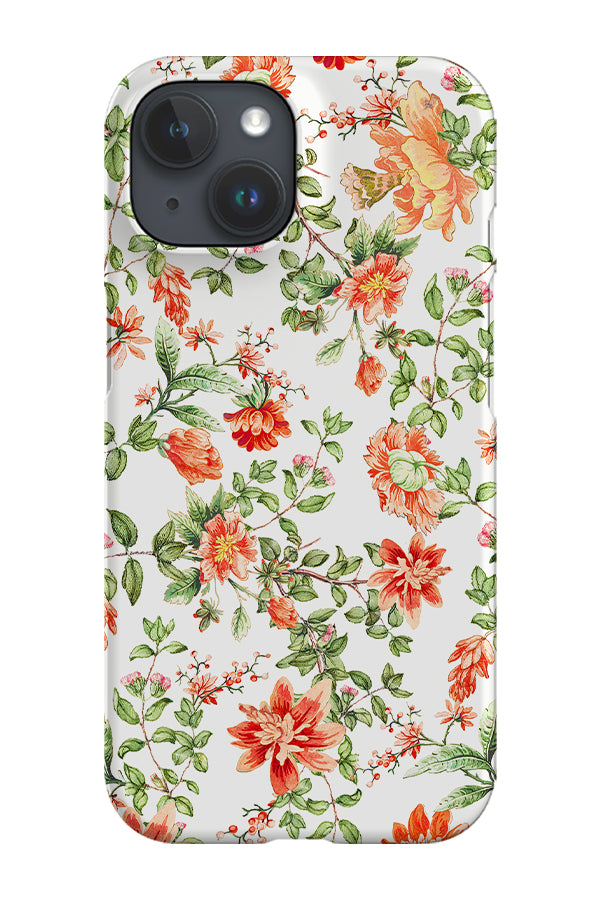 RoyalCovers.uk - Vintage Red Dahlia Garden By Uta Naumann Phone Case (White)