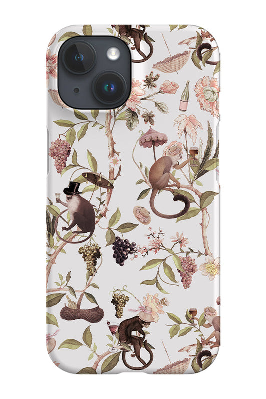 RoyalCovers.uk - Vintage Pink Chinoiserie Monkeys By Uta Naumann Phone Case (Pink)