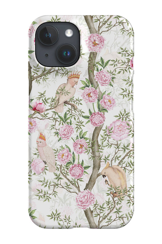 RoyalCovers.uk - Peony and Rose Cockatoos By Uta Naumann Phone Case (Pink)