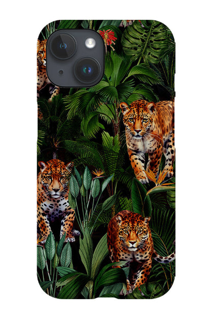 RoyalCovers.uk - Tropical Cheetah Jungle By Uta Naumann Phone Case (Dark)