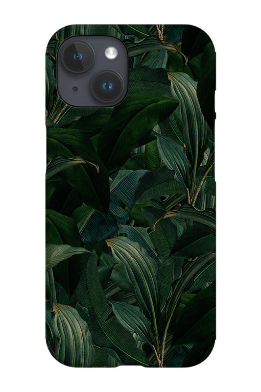 RoyalCovers.uk - Dark Moody Tropical Leaves By Uta Naumann Phone Case (Green)