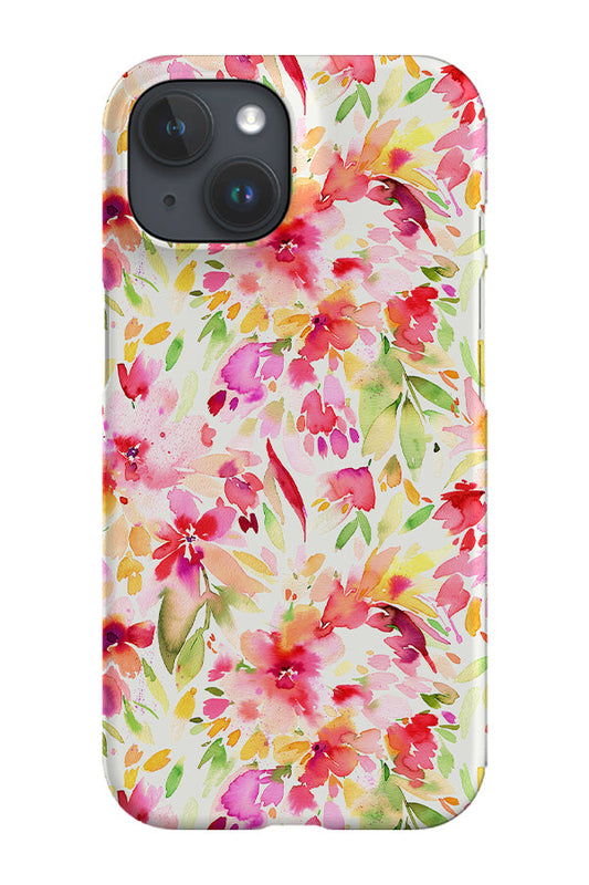 RoyalCovers.uk - Artistic Tropical Floral By Ninola Design Phone Case (Lime)