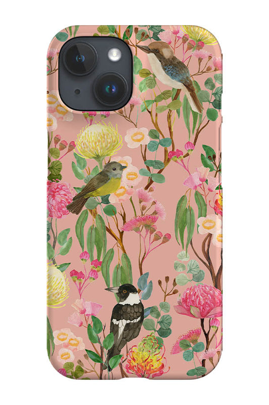 RoyalCovers.uk - Australian Birds and Blooms by Cecilia Mok Phone Case (Blush Pink)