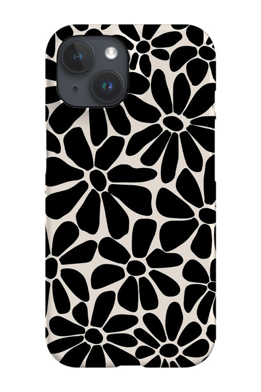 RoyalCovers.uk - Retro Floral By Gavthomeu Phone Case (Black and White)