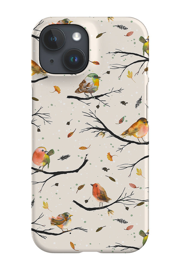 RoyalCovers.uk - Bird Branches Autumn By Ninola Design Phone Case (Beige)