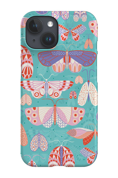 RoyalCovers.uk - June Butterflies by Rachel Parker Phone Case (Teal)