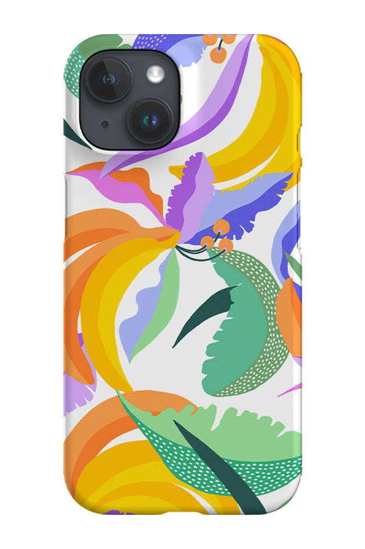 RoyalCovers.uk - Banana Leaves by Rachel Parker Phone Case (White)