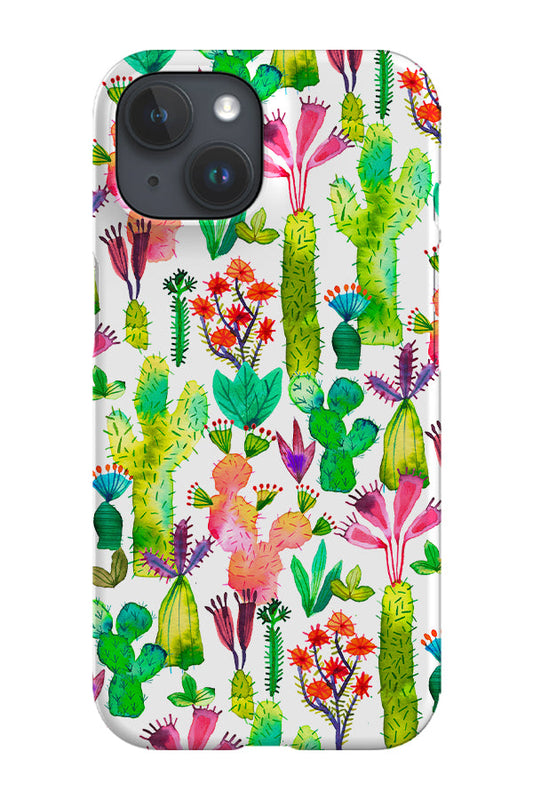 RoyalCovers.uk - Cacti Garden By Ninola Design Phone Case (Green)