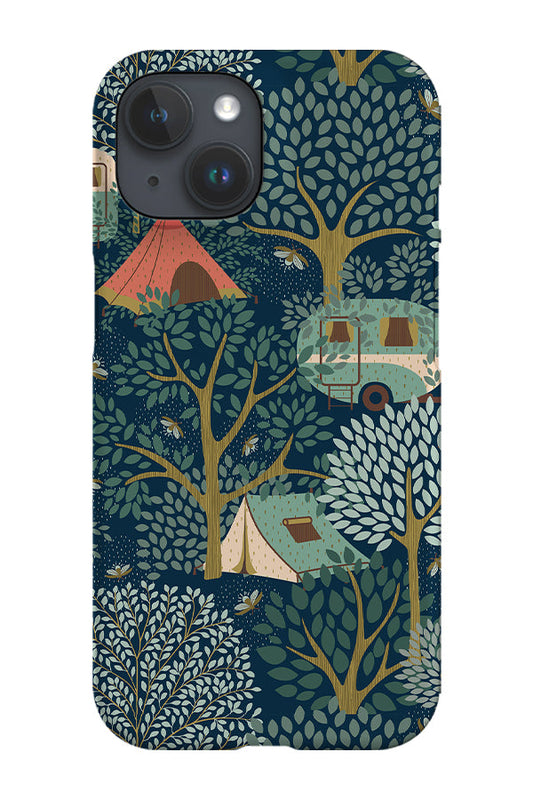 RoyalCovers.uk - Camping Ditsy Adventure by Garabateo Phone Case (Blue)
