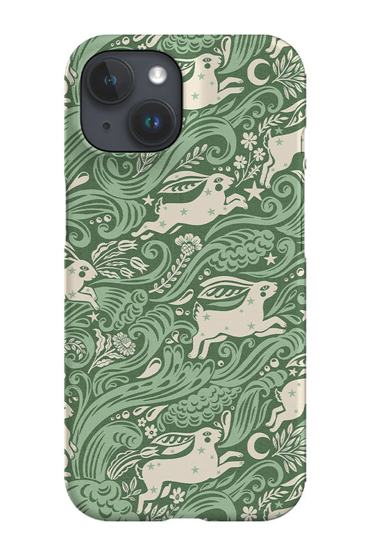 RoyalCovers.uk - Celestial Sea Rabbit By Rebecca Elfast Phone Case (Green)