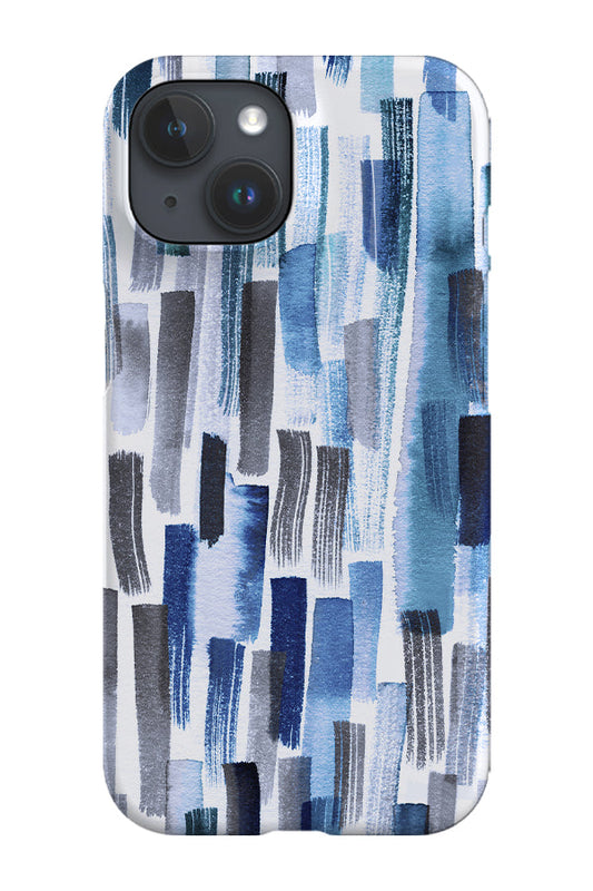 RoyalCovers.uk - Colourful Brushstrokes By Ninola Design Phone Case (Indigo Blue)